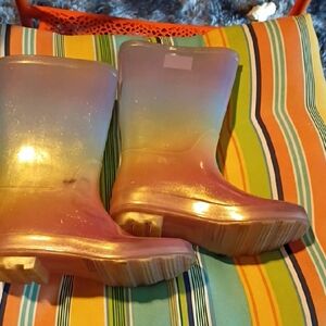 Kids Rainbow Rain Boots